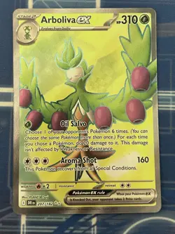 Arboliva EX 207/182 SV10 Holo Card Destined Rivals Series Pokemon TCG Near Mint - Image 1