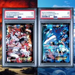 *SEQUENTIAL* PSA 1 Pokemon Card Team Aqua's Kyogre EX Team Magma's Groudon EX - Image 1