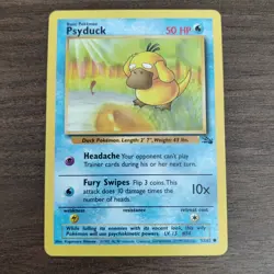 Psyduck 53/62 - LP Fossil - 1999 WOTC Common Pokemon TCG Card - Image 1