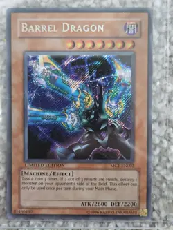 YU-GI-OH! Barrel Dragon. MC1-EN002. Limited Edition Secret Rare Card. TCG Yugioh - Image 1