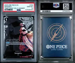 2025 ONE PIECE TOURNAMENT PACK VOL.3 002 SENGOKU WINNER PSA 10 GEM MINT - Image 2