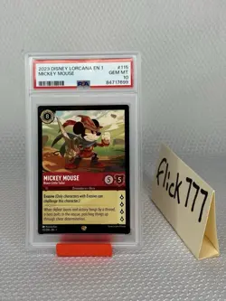 Mickey Mouse Brave Little Tailor 115/204 Disney Lorcana PSA 10 Non-Holo - Image 1