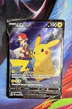 Pikachu V TG16/TG30 Swsh11: Lost Origin Trainer Gallery Holo - Image 1