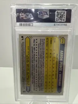 2017 Topps Chrome - 1987 Design Aaron Judge #87T-8 (RC) PSA 10 🔥 - Image 2