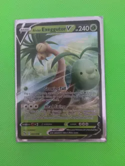 Pokemon TCG Alolan Exeggutor v Holo Ultra Rare Card 005/078 Pokemon Go - Image 1