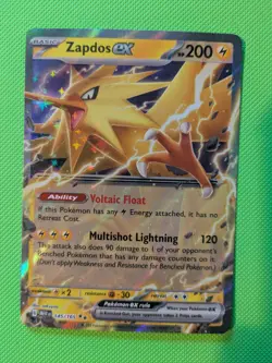 Zapdos EX 145/165 Scarlet Violet Holo Pokemon TCG Ultra Rare Double Rare - Image 1