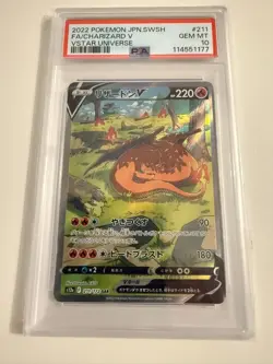 2022 POKEMON JPN SWORD & SHIELD VSTAR UNIVERSE #211 FULL ART/CHARIZARD V PSA 10 - Image 3