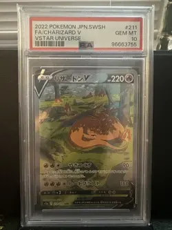 2022 POKEMON JPN SWORD & SHIELD VSTAR UNIVERSE #211 FULL ART/CHARIZARD V PSA 10 - Image 1