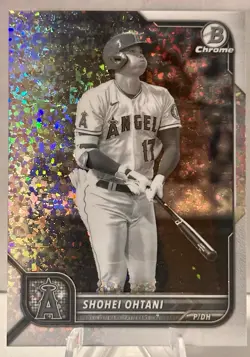 2022 Bowman Chrome Shohei Ohtani Black and White Mini Diamond #71 SP /199 - Image 1