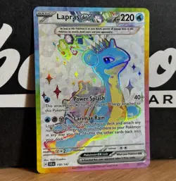 Lapras EX 158/142 Full Art Ultra Stellar Crown SCR Pokemon Card NM - Image 2