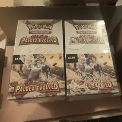 2x Pokemon Paldea Evolved Half Booster Box - New & Sealed - Image 1