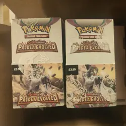 2x Pokemon Paldea Evolved Half Booster Box - New & Sealed - Image 2