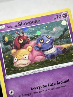 Galarian Slowpoke SWSH126 Holo Black Star Promo Card(Pokemon Sword & Shield) - Image 2