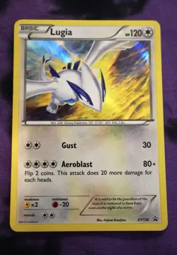 Pokemon TCG Lugia XY156 XY Promo Holo Basic Dragon 120HP Gust Aeroblast Card - Image 1
