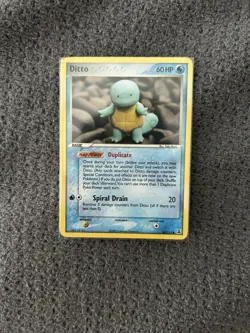 Pokemon TCG Ditto 64/113 Squirtle EX Delta Species 2005 Card - Image 1