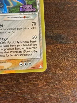 Pokemon Armaldo 1/110 Holon Phantoms Reverse Holo Rare 110 HP Stage 2 Card - Image 4