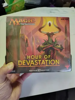 BUNDLE (Fat Pack) ~ HOUR OF DEVASTATION sealed Magic card Box 10 Booster Packs + - Image 1