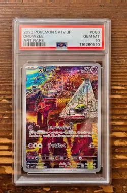 PSA 10 Drowzee Art Rare AR 086/078 Japanese sv1v Violet ex Pokemon Card Game 151 - Image 1