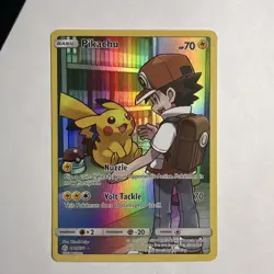 Pikachu Secret Rare Full Art Holo Card- 2019 Cosmic Eclipse 241/236 NM Pokemon - Image 1