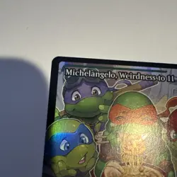 Michelangelo, Weirdness to 11 (Showcase) #288 (Foil) (NM) TMT Magic MTG - Image 2