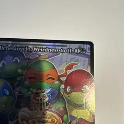 Michelangelo, Weirdness to 11 (Showcase) #288 (Foil) (NM) TMT Magic MTG - Image 3