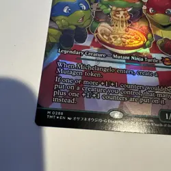 Michelangelo, Weirdness to 11 (Showcase) #288 (Foil) (NM) TMT Magic MTG - Image 5