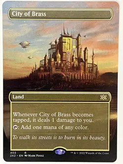 City of Brass Borderless NM Double Masters 2022 403 MTG Regular - Image 1