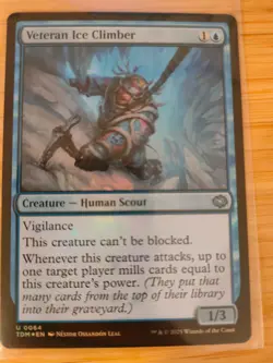 MTG Veteran Ice Climber (FOIL) 0064 Tarkir: Dragonstorm M/NM Free UK P&P - Image 1