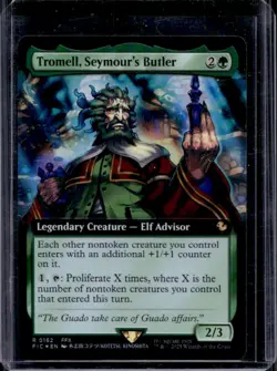 2025 Magic MTG Final Fantasy Tromell Seymour's Butler EA Commander Foil Rare 162 - Image 1