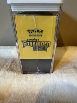 Pokemon TCG Forbidden Light ETB, In Case, Small Tears In Plastic See Pics 👀 - Image 2