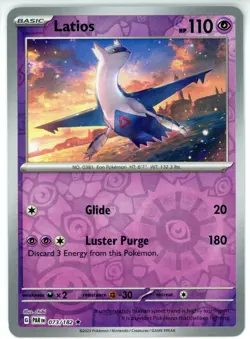 Pokemon TCG Latios 073/182 Sv04: Paradox Rift Reverse Holo - Image 1