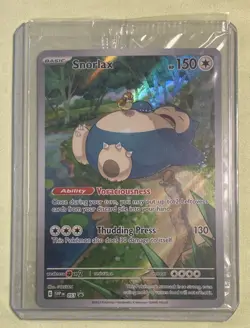 Sealed Pokemon Snorlax 051 Scarlet & Violet Promo Basic Holo Card English - Image 1