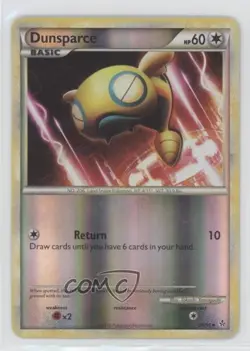 Dunsparce Reverse Foil Pokemon HeartGold & SoulSilver Unleashed #29 2010 - Image 1