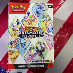 Pokemon Scarlet & Violet Prismatic Evolutions Booster Bundle 6 Packs New Sealed - Image 1