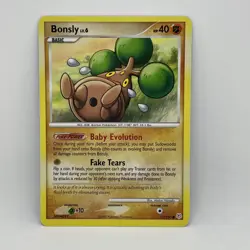 Bonsly 71/130 Common Diamond & Pearl Pokemon Lightly Played: LP near NM - Image 1