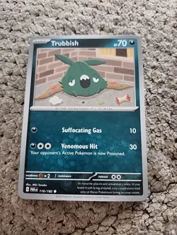 Pokemon B Trubbish 116/182 Sv04: Paradox Rift Regular - Image 1