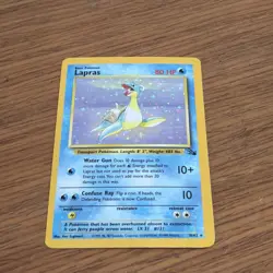 Lapras 10/62 Holo Rare - 1999 WOTC Pokemon Fossil Unlimited - Image 1