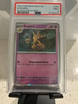 Kadabra 2023 Pokemon 151 MEW Alakazam Ex Box #064 PSA 9 - Image 1