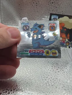 Pokemon Amada Japan 2004 Hyper Nidoqueen Torkoal Metallic Holo Sticker 460 481 - Image 4