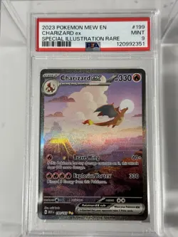 2023 Pokemon S&V 151 Charizard Ex 199/165 Special Illustration Rare PSA 9 - Image 1