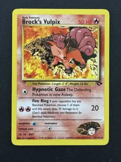 Pokemon Brock's Vulpix 037/132 Wotc Regular - Image 1