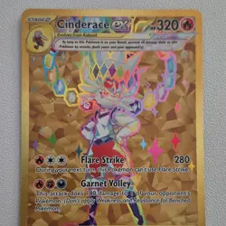 Pokemon Cinderace ex 163 Sv: Scarlet & Violet Promo Full Art Holo 320 HP - Image 1