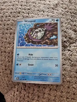 Pokemon TCG Wimpod 047/182 Sv04: Paradox Rift Regular - Image 1