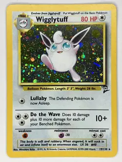 Wigglytuff LP 19/130 Base Set 2 Pokemon TCG Holo - Image 1