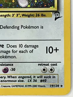 Wigglytuff LP 19/130 Base Set 2 Pokemon TCG Holo - Image 4