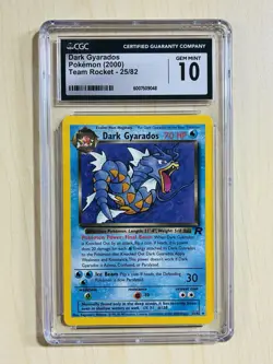 Pokemon 2000 Dark Gyarados Unlimited Team Rocket 25/82 CGC 10 Gem Mint - Image 1