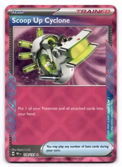 Scoop Up Cyclone NM 128/131 Sv: Prismatic Evolutions Pokemon TCG Holo - Image 1