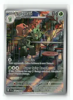Scovillain 202/198 Illustration Rare Scarlet & Violet Pokemon Holo Near Mint - Image 1