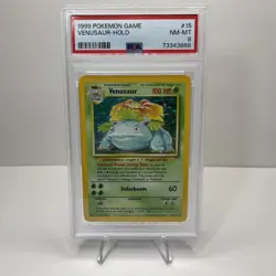 1999 POKEMON BASE SET UNLIMITED #15 VENUSAUR-HOLO PSA 8 🍃 - Image 1