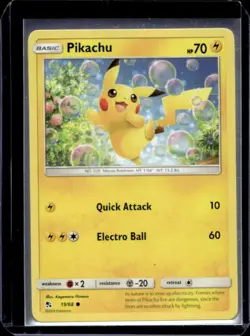 2019 Pokemon SM Hidden Fates Pikachu #19/68 - Image 1